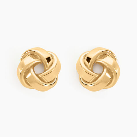 Boucles D'oreilles Puces Or Jaune Gauderique - Clous d'oreilles Femme | Histoire d&rsquo;Or