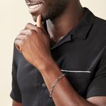 Bracelet Anilo Maille Alternee 1/1 Argent Blanc - Bracelets cha&icirc;ne Homme | Histoire d&rsquo;Or