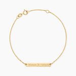 Bracelet Fania Message Or Jaune Oxyde De Zirconium - Bracelets Naissance Femme | Histoire d&rsquo;Or