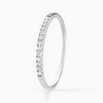 Alliance Pristina Or Blanc Diamant - Bijoux Femme | Histoire d&rsquo;Or