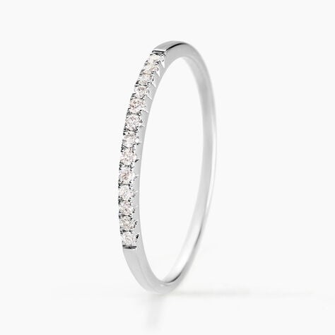 Alliance Pristina Or Blanc Diamant - Bijoux Femme | Histoire d&rsquo;Or