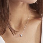 Collier Solitaire Argent Blanc Rio Santa Teresa Oxyde De Zirconium - Colliers fantaisie Femme | Histoire d&rsquo;Or