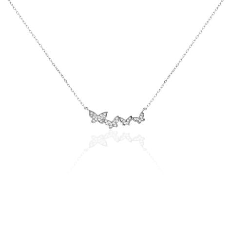 Collier Wilkie Argent Blanc Oxyde De Zirconium - Colliers fantaisie Femme | Histoire d’Or