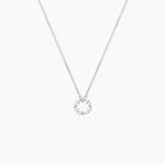 Collier Sueda Argent Blanc Oxyde De Zirconium - Colliers fantaisie Femme | Histoire d&rsquo;Or