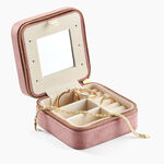 Boite &agrave; Bijou Tissu Rose - Id&eacute;es cadeaux Famille | Histoire d&rsquo;Or