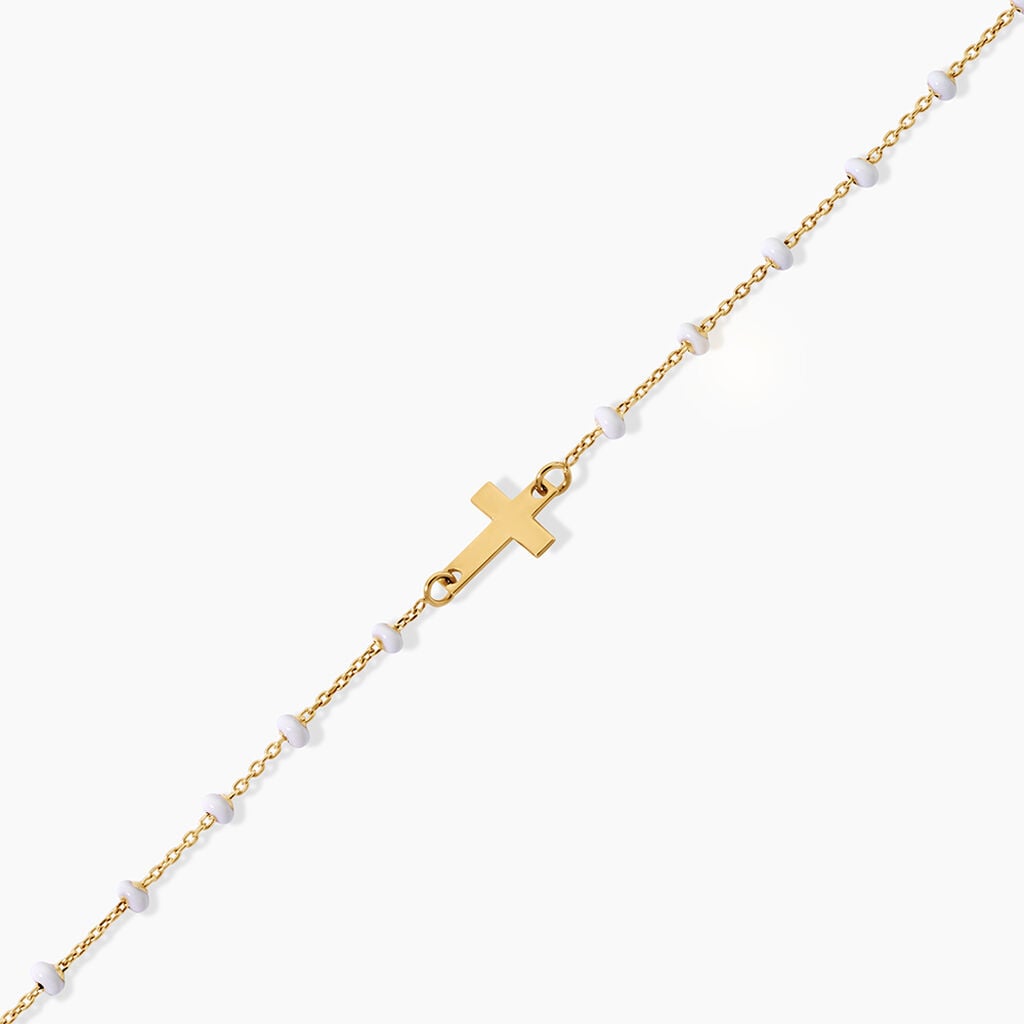 Bracelet Krystle Argent Dor&eacute; A L'Or 750/1000 - Bijoux sans pierre Femme | Histoire d&rsquo;Or