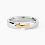 Alliance Marton Ruban Plat Or Bicolore - Alliances Unisex | Histoire d&rsquo;Or