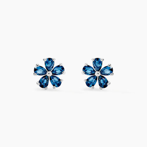 Boucles D'oreilles Puces Argent Blanc Laldilon Oxydes De Zirconium - Boucles d'oreilles fantaisie Femme | Histoire d’Or