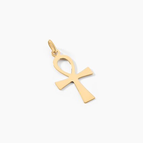 Pendentif Basilissa Croix De Vie Or Jaune - Pendentifs Baptême Famille | Histoire d’Or