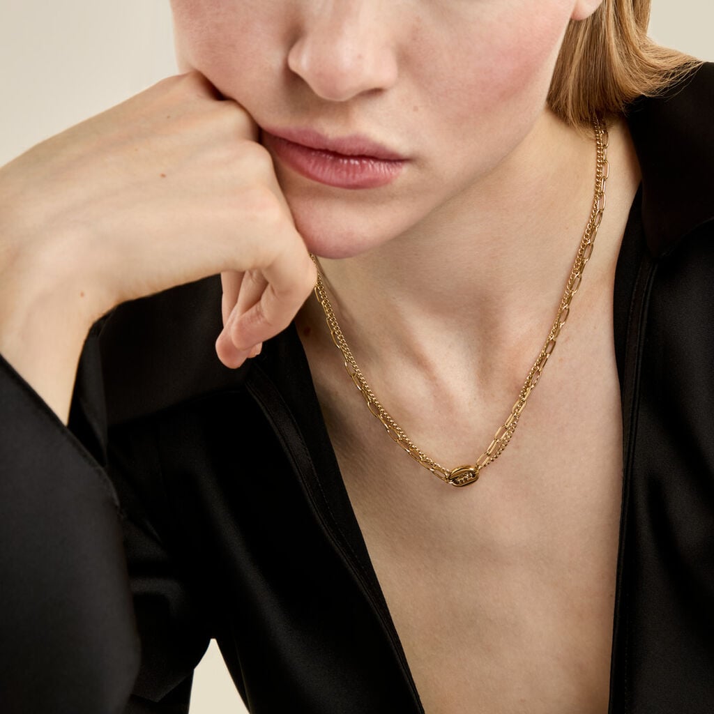 Collier Numah Acier Jaune - Colliers fantaisie Femme | Histoire d&rsquo;Or