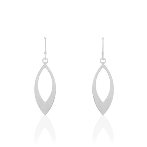 Boucles D'oreilles Pendantes Andrienne Argent Blanc - Boucles d'oreilles fantaisie Femme | Histoire d’Or