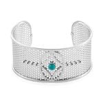 Bracelet Jonc Audreanne Acier Blanc Pierre De Synthese - Bracelets joncs Femme | Histoire d&rsquo;Or