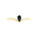 Bague Goutte Or Jaune Saphir - Bagues solitaires Femme | Histoire d’Or