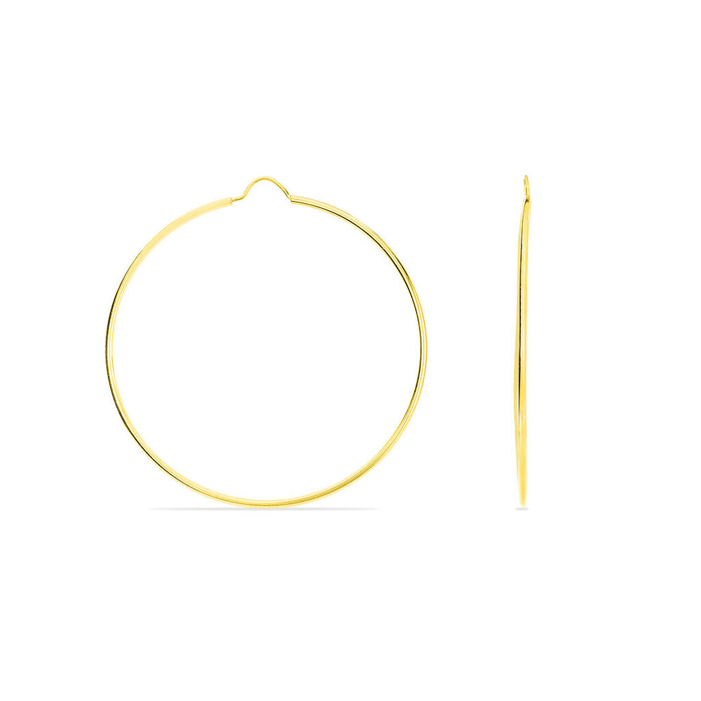 Cr&eacute;oles Dominae Or Jaune - Boucles d'oreilles cr&eacute;oles Femme | Histoire d&rsquo;Or