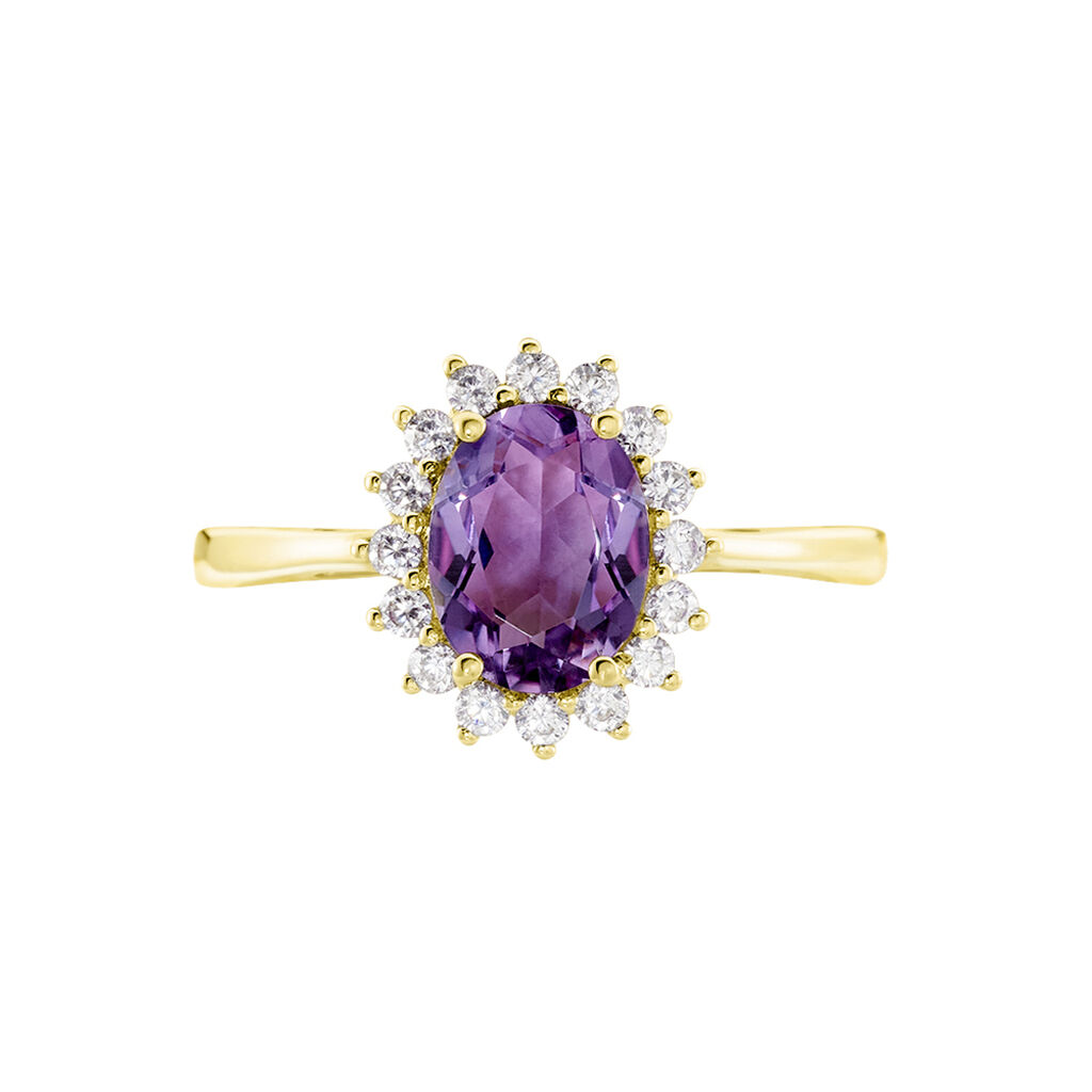 Bague Trick Or Jaune Amethyste Et Oxyde - Bagues solitaires Femme | Histoire d&rsquo;Or