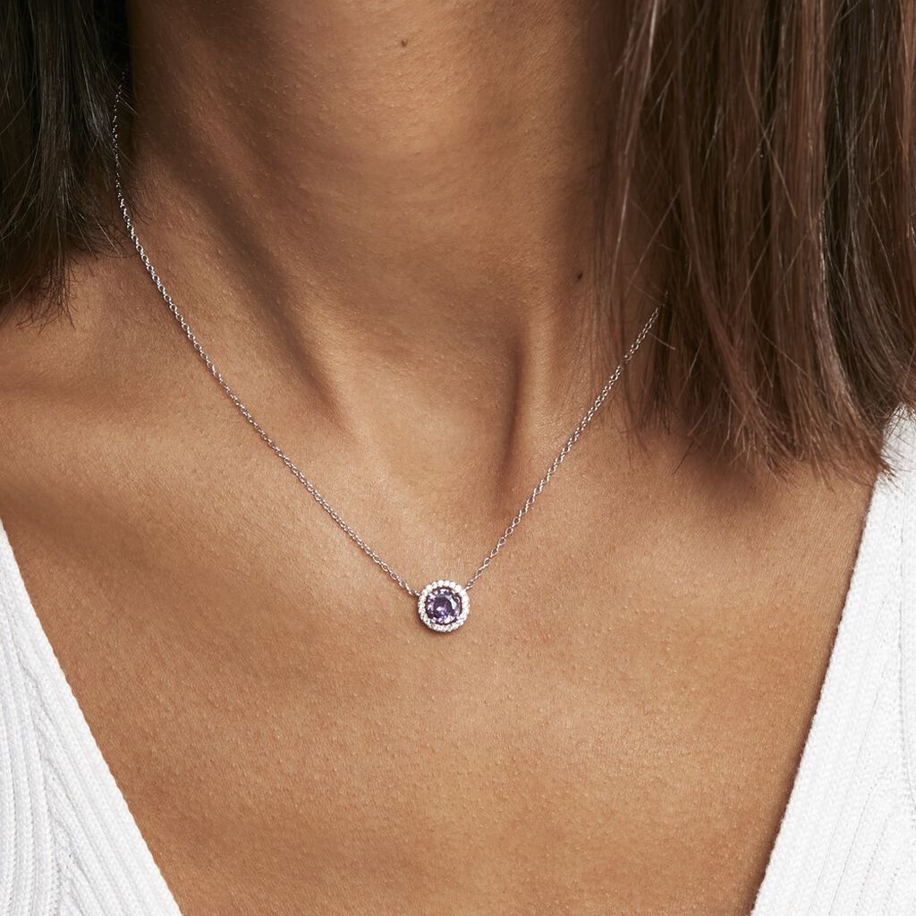 Collier Argent Blanc Rio Copacabana Oxyde De Zirconium - Colliers fantaisie Femme | Histoire d’Or
