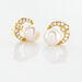 Boucles D'oreilles Puces Aloys Or Jaune Perle De Culture - Clous d'oreilles Femme | Histoire d’Or