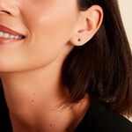 Boucles D'oreilles Puces Or Jaune Oxyde De Zirconium - Clous d'oreilles Femme | Histoire d&rsquo;Or