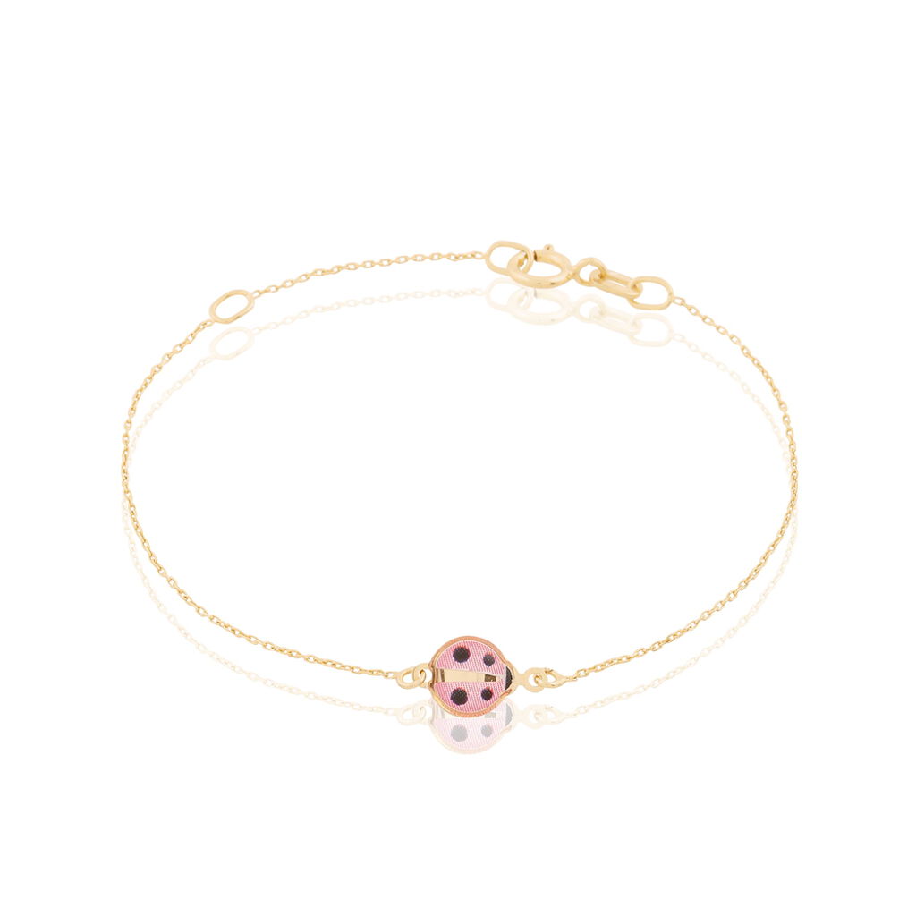 Bracelet Helidie Coccinelle Or Jaune - Bracelets Naissance Enfant | Histoire d’Or