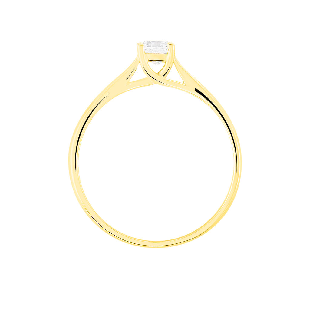 Bague Solitaire Victoria Or Jaune Diamant - Bagues solitaires Femme | Histoire d’Or