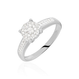 Bague Serena Or Blanc Diamant - Bagues avec pierre Femme | Histoire d’Or