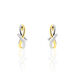 Boucles D'oreilles Puces Soukayna Or Bicolore Diamant - Clous d'oreilles Femme | Histoire d’Or