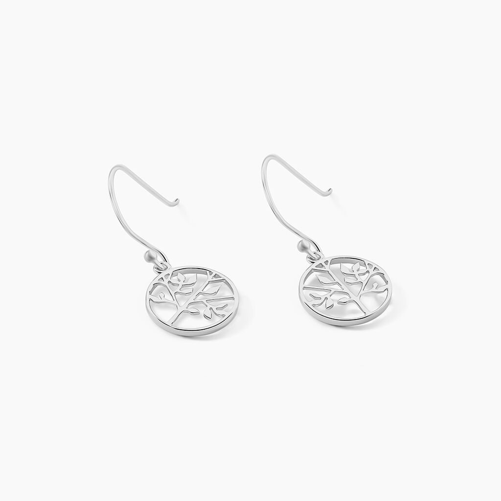 Boucles D'oreilles Pendantes Mely Argent Blanc - Boucles d'oreilles fantaisie Femme | Histoire d&rsquo;Or