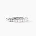 Demi Alliance Rhea Platine Blanc Diamant - Alliances Femme | Histoire d’Or