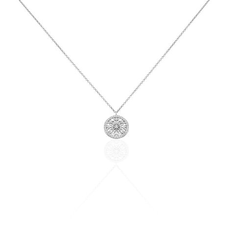 Collier Brunilda Argent Blanc Oxyde De Zirconium - Colliers fantaisie Femme | Histoire d&rsquo;Or