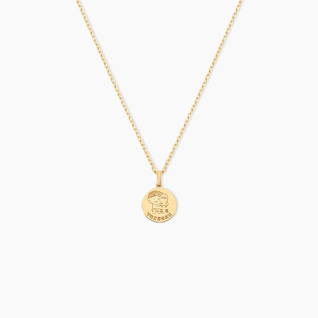 Pendentif Jannila Zodiaque Or Jaune - Cadeaux de naissance Enfant | Histoire d&rsquo;Or