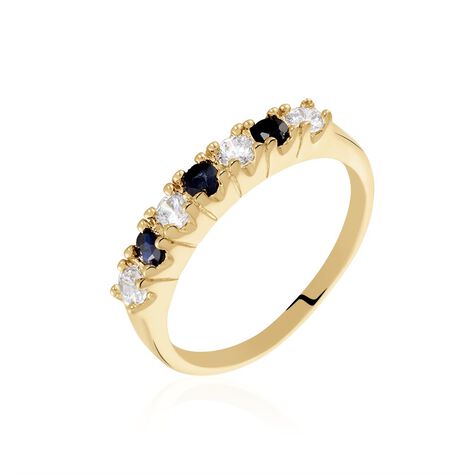 Bague Isee Plaqué Or Oxydes De Zirconium - Bagues avec pierre Femme | Histoire d’Or