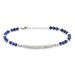 Bracelet Identité Acier Blanc Boules Sebastino Lapis Lazuli - Bracelets fantaisie Homme | Histoire d’Or
