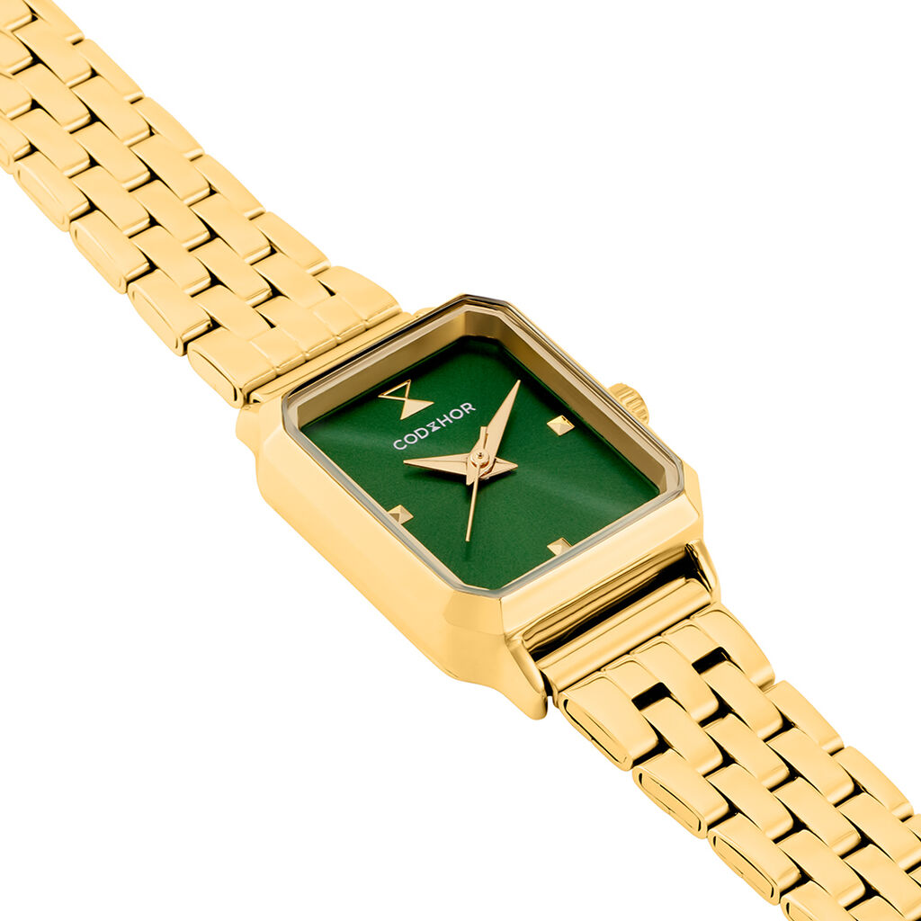 Montre Codhor Hortense Vert - F&ecirc;te des m&egrave;res Femme | Histoire d&rsquo;Or