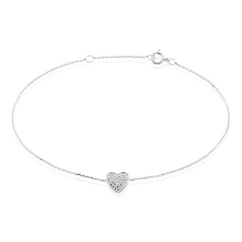 Bracelet Or Blanc Abe Diamants - Bracelets Femme | Histoire d’Or