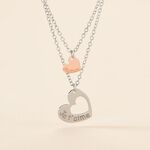 Collier Menia Argent Bicolore - Colliers doubles et triples cha&icirc;nes Femme | Histoire d&rsquo;Or