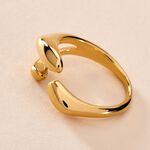 Bague Gold Aura Acier Jaune - Bagues fantaisie Femme | Histoire d&rsquo;Or