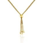 Collier Sautoir Acier Dor&eacute; Nanaia - Sautoirs Femme | Histoire d&rsquo;Or