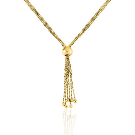 Collier Sautoir Acier Dor&eacute; Nanaia - Sautoirs Femme | Histoire d&rsquo;Or