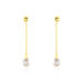 Boucles D'oreilles Pendantes Adriette Or Jaune Perle De Culture - Boucles d'oreilles pendantes Femme | Histoire d’Or