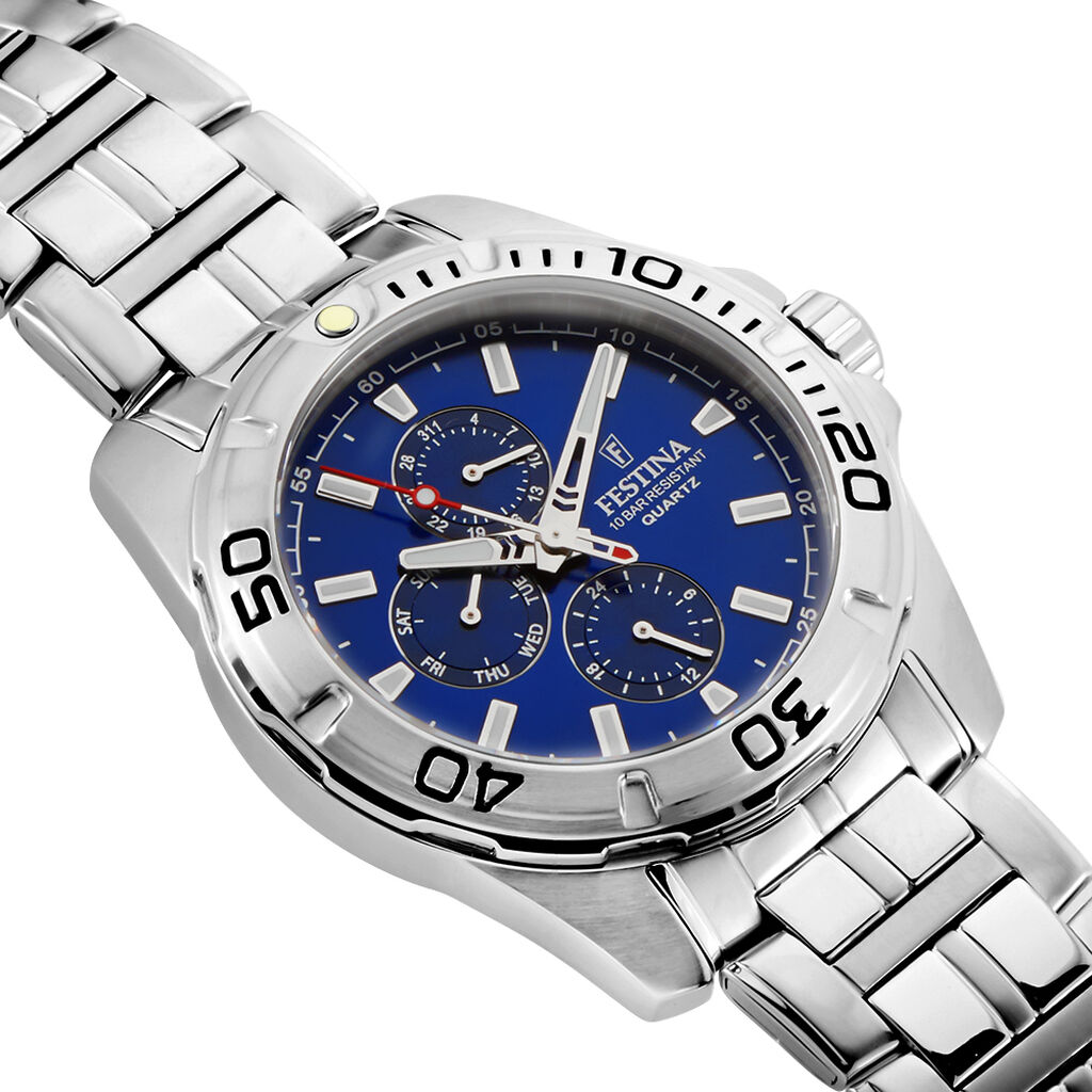 Montre Festina Multifonctions Bleu - Montres Homme | Histoire d’Or