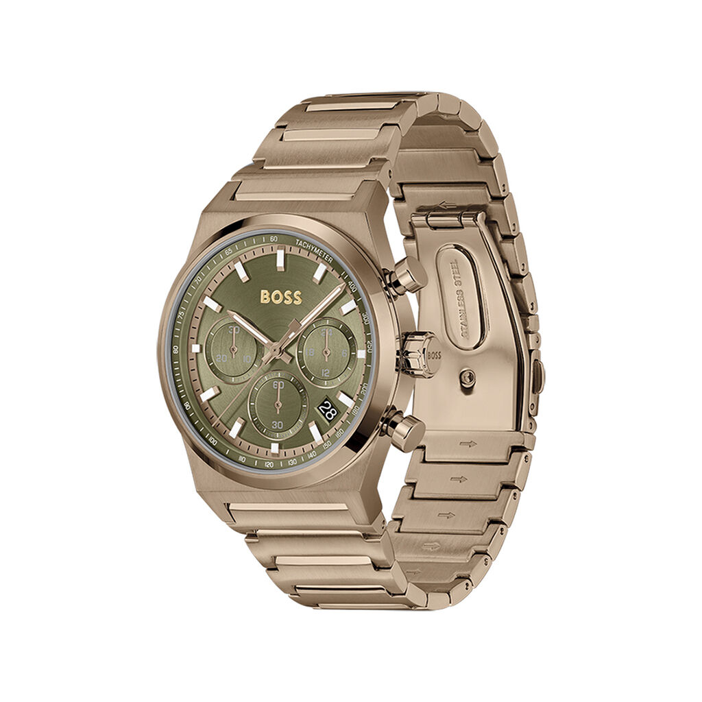 Montre Boss Candor Chrono Vert - Montres Homme | Histoire d’Or