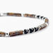 Bracelet Jourdan Acier Blanc Pierre De Synthese Bronzite Agate - Bracelets Homme | Histoire d&rsquo;Or