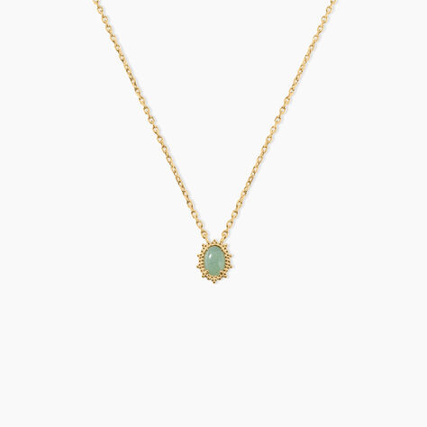 Collier Vintage Love Plaqué Or Jaune Aventurine - Colliers Femme | Histoire d’Or