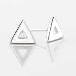 Boucles D'oreilles Puces Severine Argent Blanc - Boucles d'oreilles fantaisie Femme | Histoire d&rsquo;Or