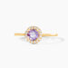 Bague Najib Or Jaune Améthyste Oxyde De Zirconium - Bagues avec pierre Femme | Histoire d’Or