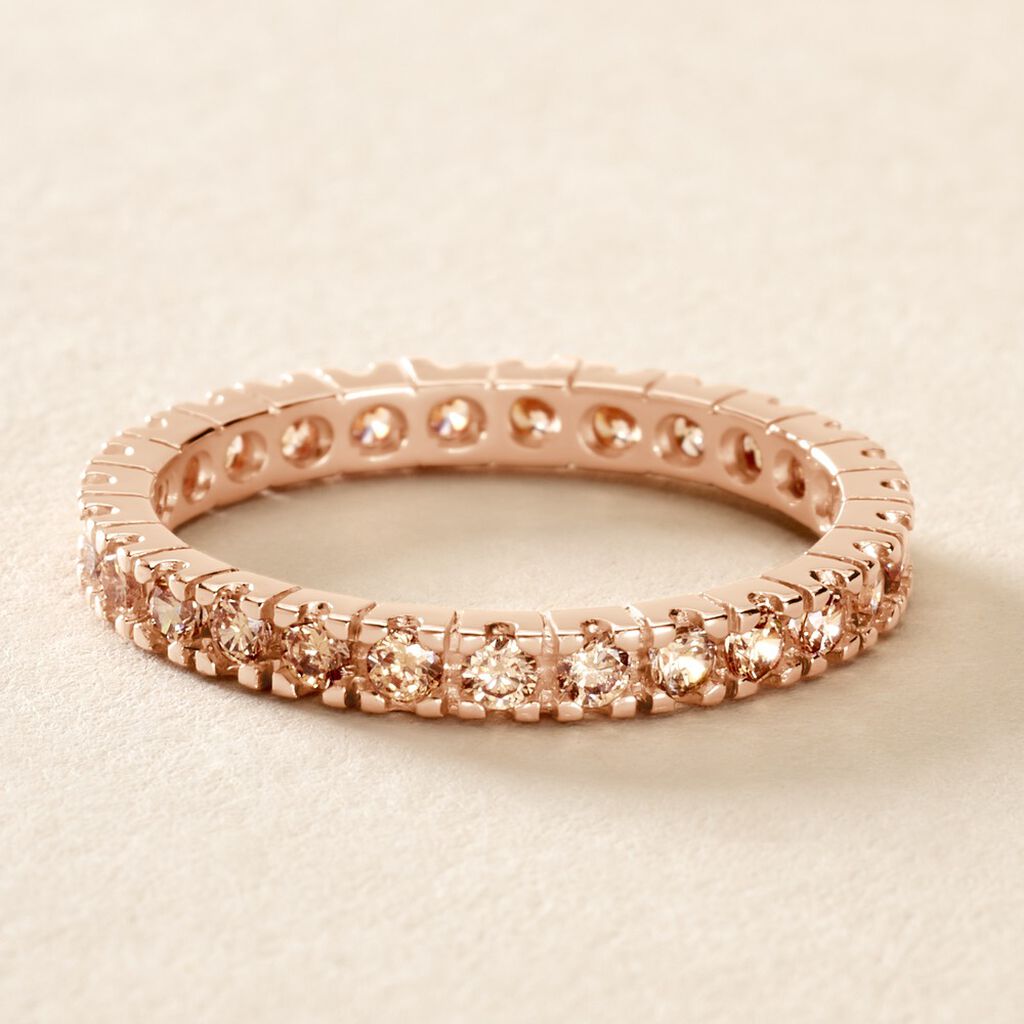 Bague Rio Santa Teresa Argent Rose Oxyde De Zirconium - Bagues avec pierre Femme | Histoire d’Or