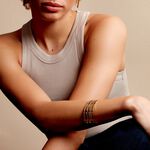 Bracelet Jonc Abram Acier Jaune - Bracelets Femme | Histoire d&rsquo;Or