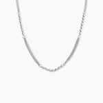 Collier Melodie Argent Blanc - Colliers fantaisie Femme | Histoire d&rsquo;Or