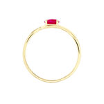 Bague Emotion Or Jaune Rubis Diamant - Bagues solitaires Femme | Histoire d&rsquo;Or