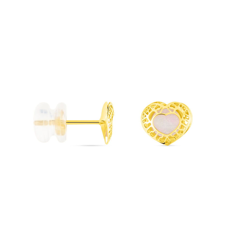 Boucles D'oreilles Puces Himelinda Or Jaune - Clous d'oreilles Femme | Histoire d’Or